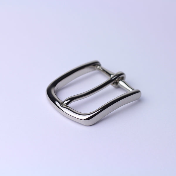 Solid brass buckle 35mm nickel polished