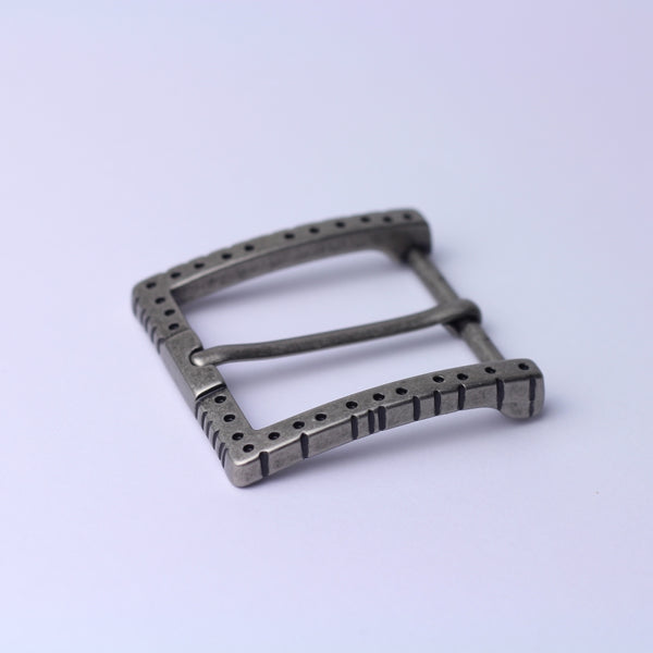 Zinc buckle 40mm matt old nickel