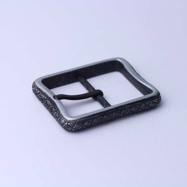 Zinc buckle 40mm black destroyed