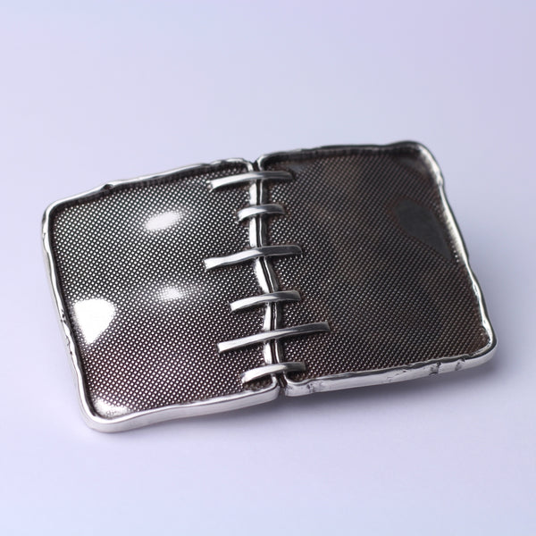 Zinc plaque buckle 40mm special silver