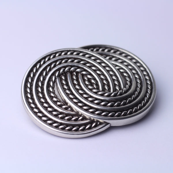 Zinc plaque buckle 40mm special silver