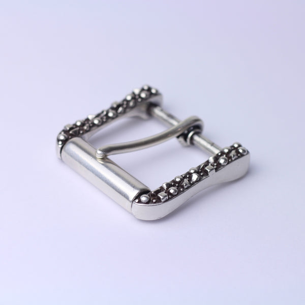 Zinc roller buckle 40mm special silver