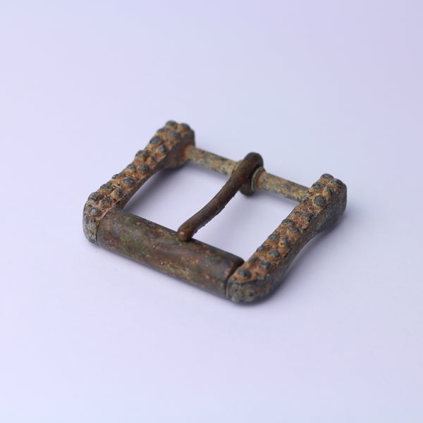 Zinc roller buckle 40mm vintage brown